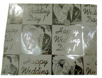 Foil Wedding Wrapping Paper (Pack of 20)