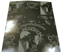 Foil Wedding Wrapping Paper (Pack of 20)