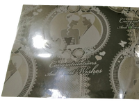 Foil Wedding Wrapping Paper (Pack of 20)