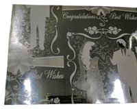 Foil Wedding Wrapping Paper (Pack of 20)