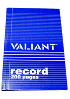 Valiant Record Book (Minimum of 2 Pieces)