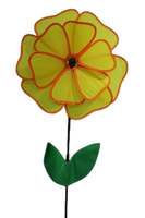 Fabric Pinwheel Flower