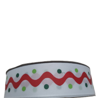 Christmas Ribbon - Wave and Polka