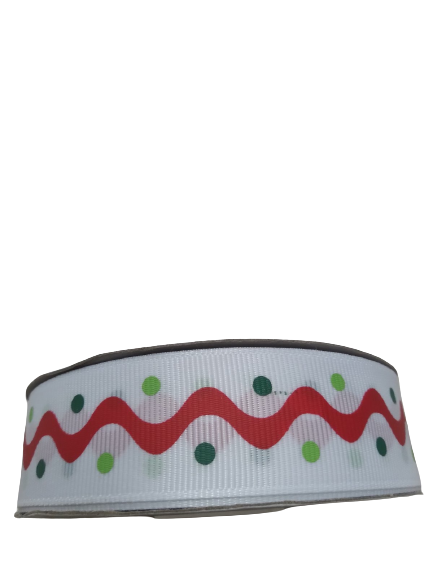 Christmas Ribbon - Wave and Polka