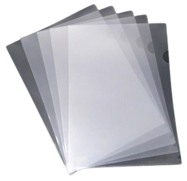 L-Type Clear Folders (Pack of 12)