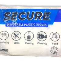Disposable Plastic Gloves (Box of 100)