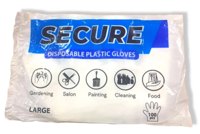 Disposable Plastic Gloves (Box of 100)