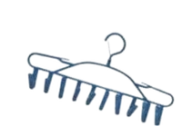 Hanger With Clip Deluxe  (Pack of 5)