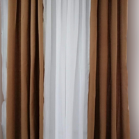Linen Dyed Curtain Set