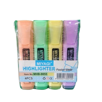 Miyagi 4pc. Highlighter Pack (Pastel Colors)