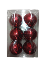 
              Red Plain Christmas Balls (Pack of 6)
            