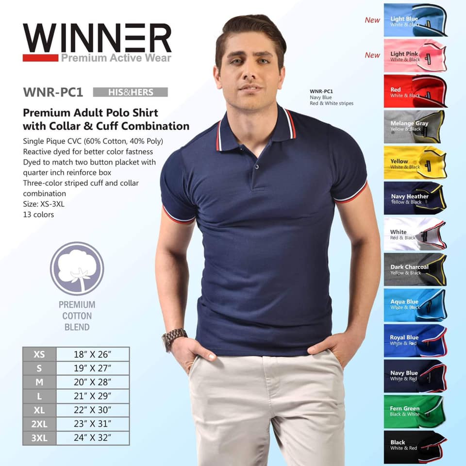 Premium Adult Polo Shirt with Collar & Cuff Combination (Minimum of 6pcs)