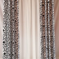 Pinky Vines Curtain Set