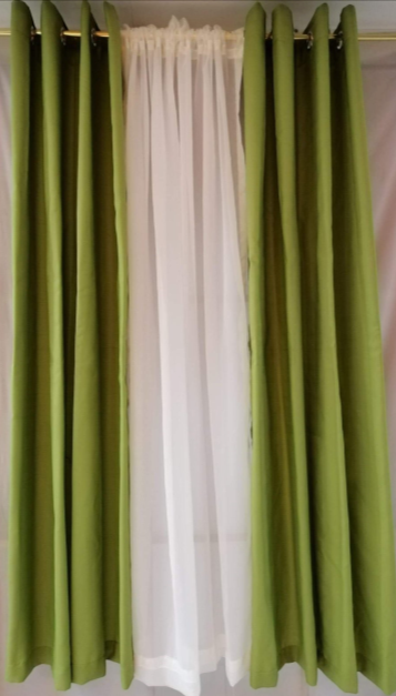 Linen Dyed Curtain Set