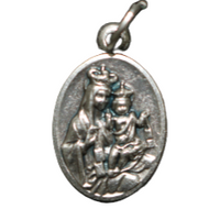Virgin of Carmel Sacred Heart Italy Medal #368 (Minimum of 2 Pieces)