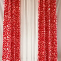 Pinky Vines Curtain Set