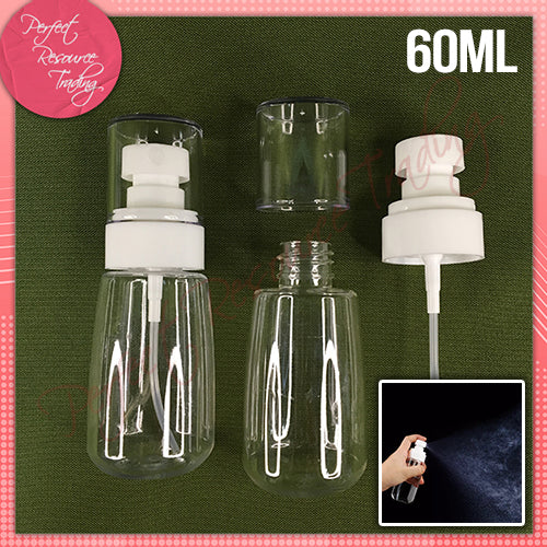 U-Type Spray Mist Bottle with Cap (Pack of 2)