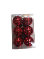 
              Red Plain Christmas Balls (Pack of 6)
            