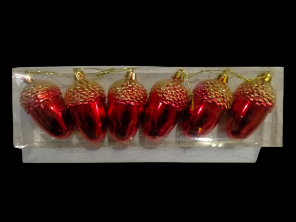 Christmas Acorn Décor (6-in-1 Pack)
