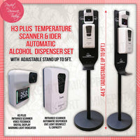 H3 Temperature Scanner & Automatic Alcohol Dispenser Set