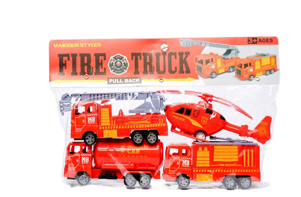 Fire Fighter Rescue Helicopter and Truck
