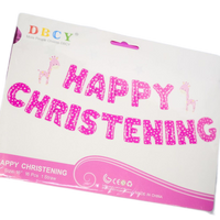 Happy Christening Pink