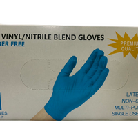 Blue Vinyl/Nitrile Blend Gloves (Box of 100)