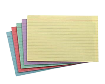 Colored Index Card (Pack of 100)