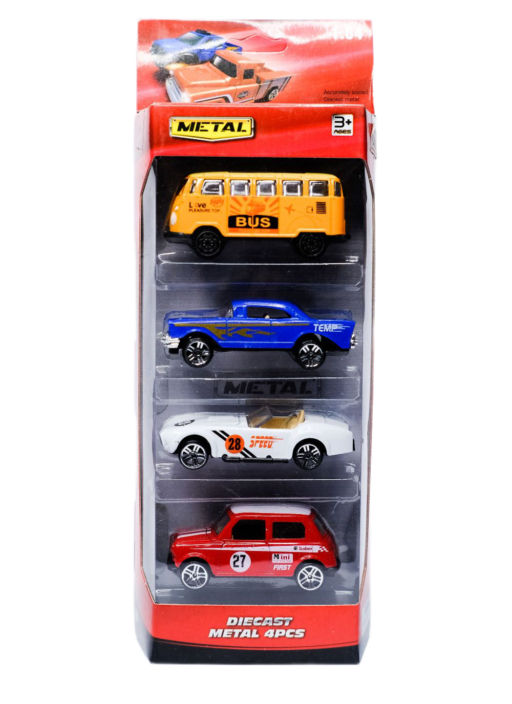 Metal Car Set of 4