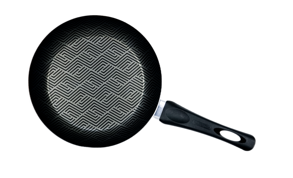 Induction-Ready Frying Pan with Lid (Marble Coated)