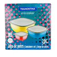 Mix Color 3pc. Container Set (600ml)