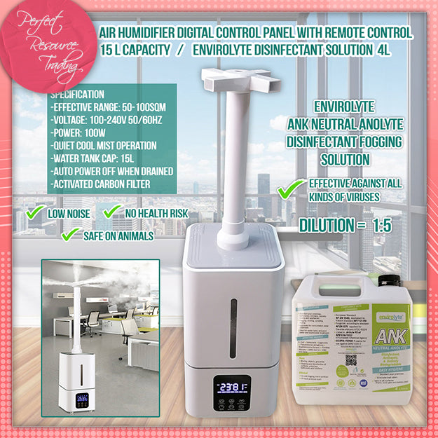 Air Humidifier with 4L Humidifier Solution Bundle