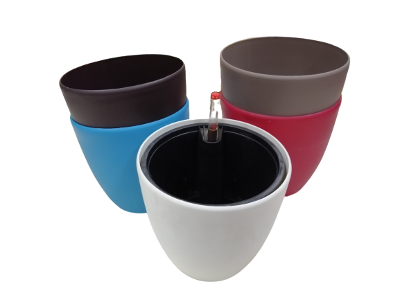 Oval Self-Watering Plant Pot