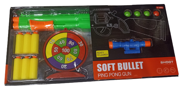 Soft Bullet Set (Ping Pong Gun)