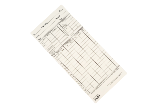Time Card (Pack of 50)