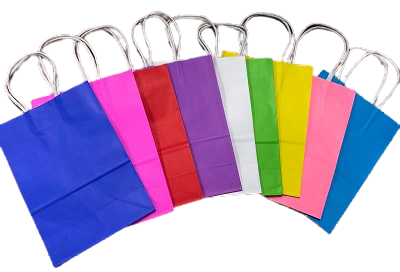 Colored Paper Bags (Pak of 12)