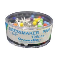 Dressmaker's Head Pins (Pack of 100)