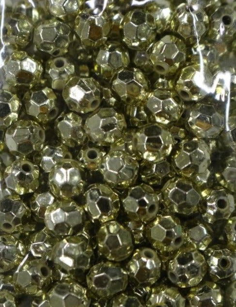 High Quality Vacuum Beads Faceted #6 (20 grams)