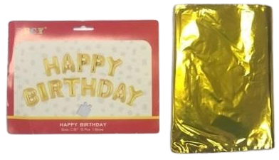 Foil Birthday Balloons Set