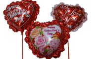 
              Valentines Foil Balloons (Pack of 12)
            