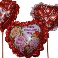 Valentines Foil Balloons (Pack of 12)